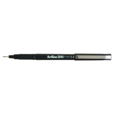 Artline 200 Fine Tip Pen .4mm Black (PK 12)