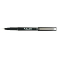Artline 200 Fine Tip Pen .4mm Black (EA)
