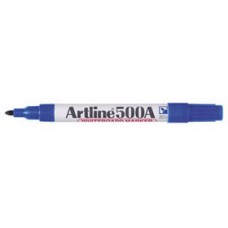 Artline 500A Blue Whiteboard Marker Bullet (PK 12)