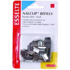 Esselte Nalclip Refills Small S Steel  Pk 50 (PK 50)