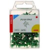 Esselte Push Pins Green Pk 50 (PK 50)