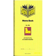 Spirax Memo Book 551 2 per page Carbonless (EA)