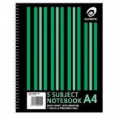 Lecture Book 865 240pg A4 5 Subject Feint Ruled Punched 140766 (EA)
