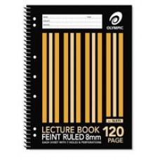 Lecture Books 870 120pg A4 Feint Ruled Punched 140768 (EA)