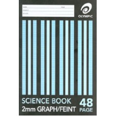 Olympic Science Book 48pg A4 2mm Graph Feint 140840 (EA)