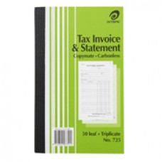 Olympic 725 Tax Invoice State Book 200 x 125 Trip 140871 (EA)