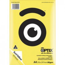 193363 Optix 80gsm A4 Colour Paper Suni Yellow 129323 CT 5