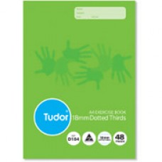 Tudor Dotted Thirds Exercise Book A4 18mm Ruled 48pg 140919 (EA)