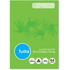 Tudor Dotted Thirds Exercise Book A4 9mm Ruled 64pg 140926 (EA)