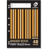Olympic Binder Book A4 48 Page 8mm Ruled Punched 7 Hole (EA)