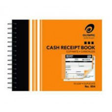 Spiral Cash Receipt Book No 804 50 Leaf Dup (EA)