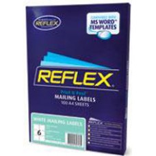 6 Mailing Labels 99.1 x 93.1mm Print n Peel  (PK 100)