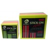ZZZ141289 Stick on Notes 76x76mm Neon Cube 5 Col 390 sht EA