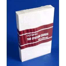 141461 Olympic System Cards White Plain 125x200mm EA