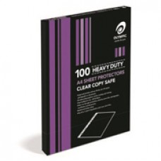 Olympic Sheet Protectors 141764 A4 11 Hole Heavy Duty Box 100