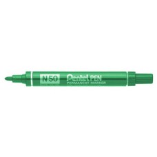 Pentel Perm Marker Green Bullet (PK 12)