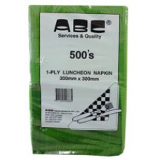 Premium Luncheon Napkin 1 Ply Green (PK 500)