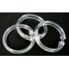Shower Curtain Round Clip Rings Clear (PK 12)