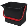 Brix Microfibre Cloth Charging Bucket 6L Red EA