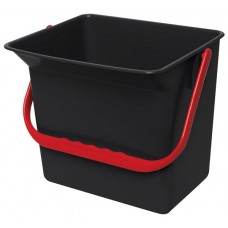 Brix Microfibre Cloth Charging Bucket 6L Red EA