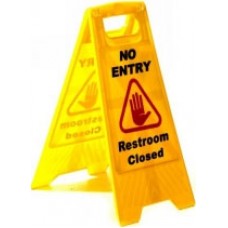 No Entry Restroom Closed A Frame Safety Sign (EA)