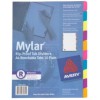 Mylar Rip Proof Tab Dividers A4 Rewritable Tabs (PK 10)