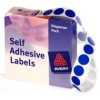 Avery Label Self Adhesive Blue 14mm Dots (PK 1050)