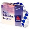 Avery Label Self Adhesive Blue 14mm Dots (PK 1050)