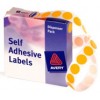 Avery Label Self Adhesive Orange 14mm Dots  (PK 1050)