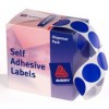 Avery Label Self Adhesive Blue 24mm Dots  (PK 500)