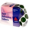 Avery Label Self Adhesive Green 24mm Dots (PK 500)