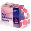 Avery Label Self Adhesive Pink 24mm Dots (PK 500)