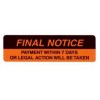 Avery label Self Adhesive Final Notice (PK 125)