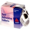 Avery Label Self Adhesive Silver 24mm Dots (PK 250)