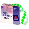 Avery Label Self Adhesive Fluoro Green 14mm Dots  (PK 700)