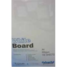 Cumberland Pasteboard A4 White 200gsm  (PK 100)