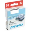 DYMO D1 Tape Red White 12mm x 7m (EA)