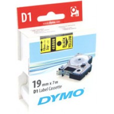 DYMO D1 Tape Black Yellow 19mm x 7m (EA)