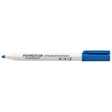 Staedtler Lumocolor Whiteboard Marker Blue 1-2mm (PK 10)