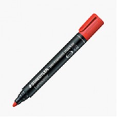 Staedtler Bullet Red Perm Marker (PK 10)