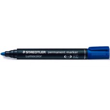 Staedtler Bullet Blue Perm Marker (PK 10)