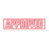 Self Inking Stamp APPROVED Red (EA)
