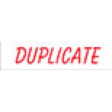 Self Inking Stamp DUPLICATE Red (EA)