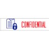 Pre Inked Stamp CONFIDENTIAL 2 Colour (EA)
