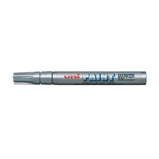 Uni Paint Marker PX20 Silver 2.8mm Bullet (PK 12)