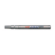 Uni Paint Marker PX21 Silver 1.2mm Bullet (PK 12)