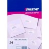 Avery Unistat Laser Inkjet Copier Labels 70x36mmm 24L/S (PK 100)