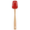 Silicone Slotted Spoon w Beech Handle Red (EA)