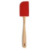 Silicone Spatula w Beech Handle Large Red (EA)