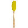 Silicone Curved Spatula w Beech Handle Lime (EA)